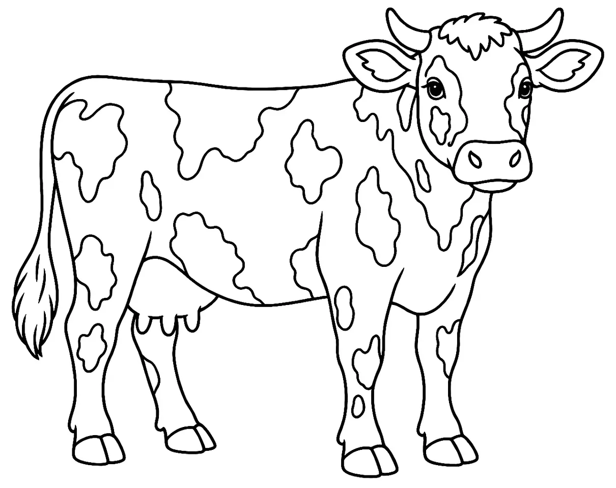 Coloriage de Normande : dessin au trait noir à colorier