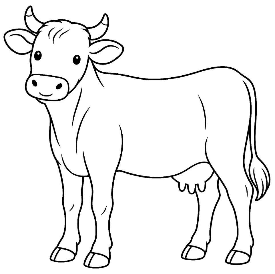 Coloriage de Pasiega : dessin au trait noir à colorier