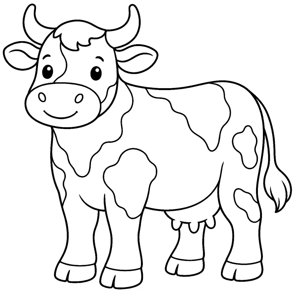 Coloriage de Pie rouge de Norvège : dessin au trait noir à colorier