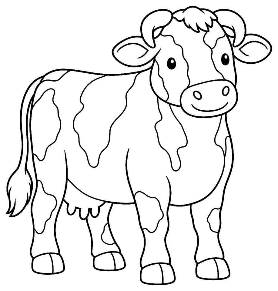 Coloriage de Pie rouge des plaines : dessin au trait noir à colorier