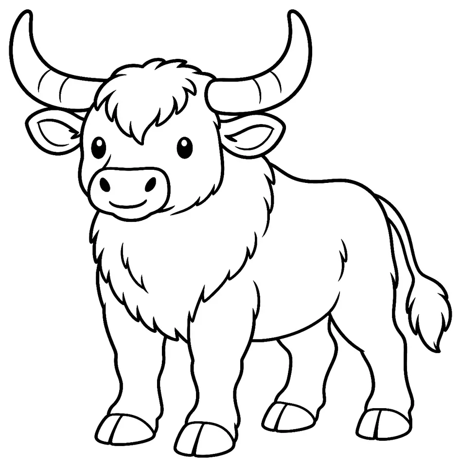 Coloriage de Programme Tauros : dessin au trait noir à colorier