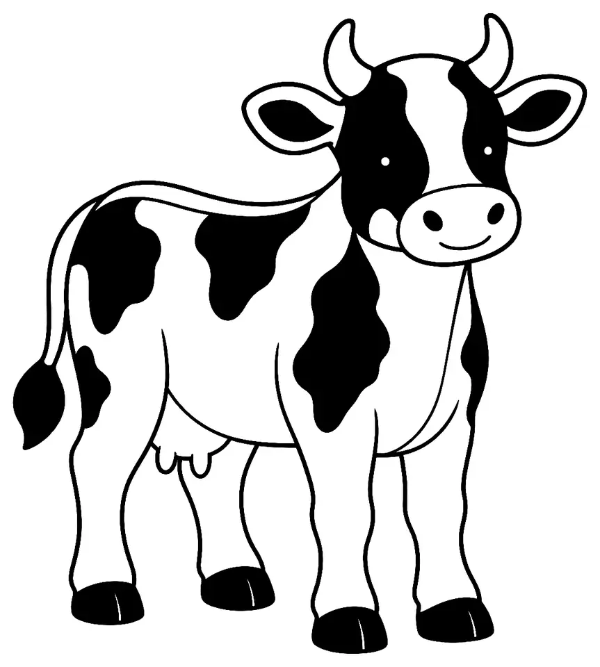 Coloriage de Randall : dessin au trait noir à colorier