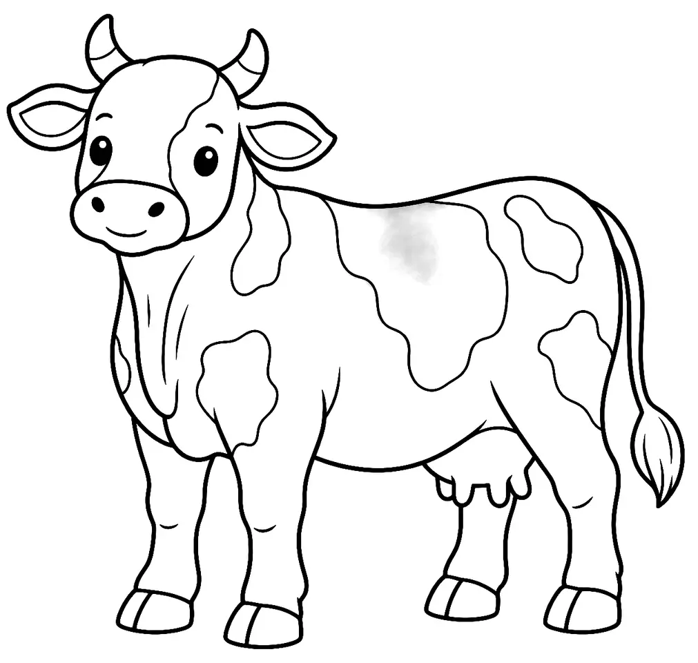 Coloriage de Rathi : dessin au trait noir à colorier