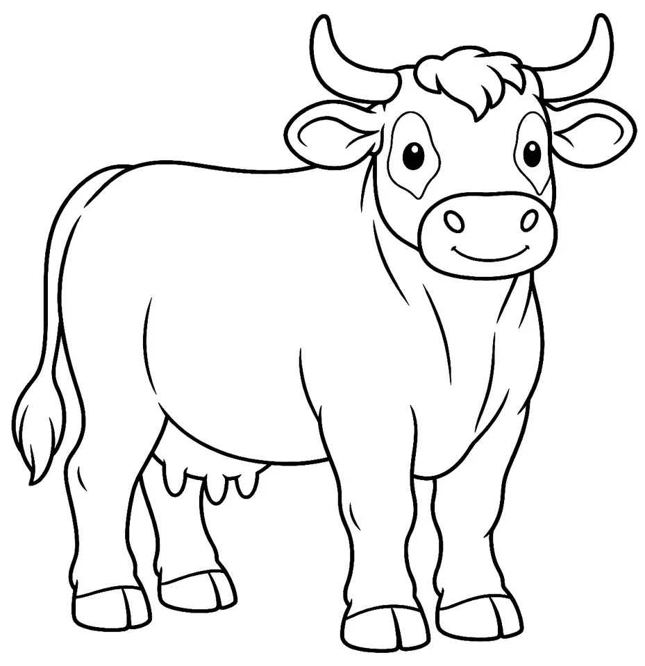 Coloriage de Retinta : dessin au trait noir à colorier
