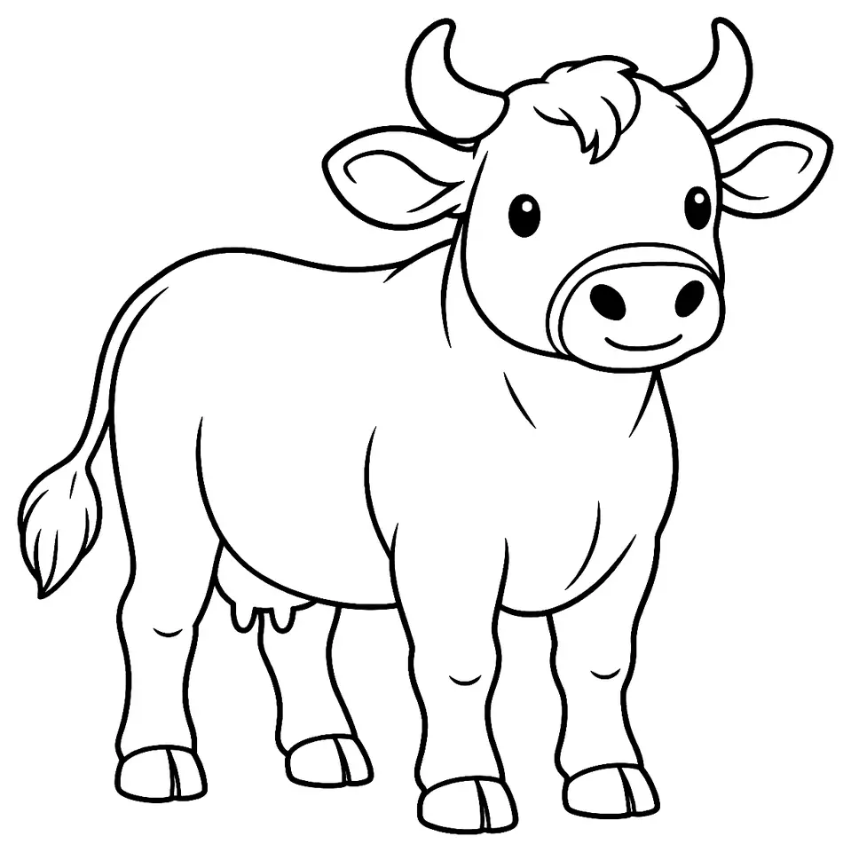 Coloriage de Sarda : dessin au trait noir à colorier