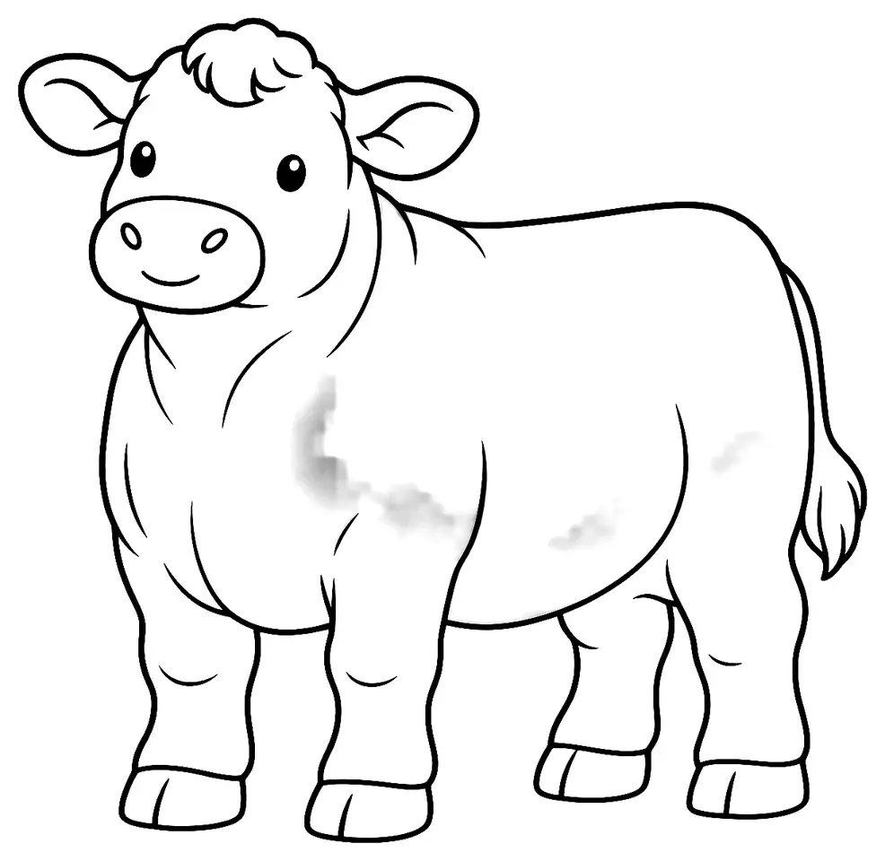 Coloriage de Sussex : dessin au trait noir à colorier