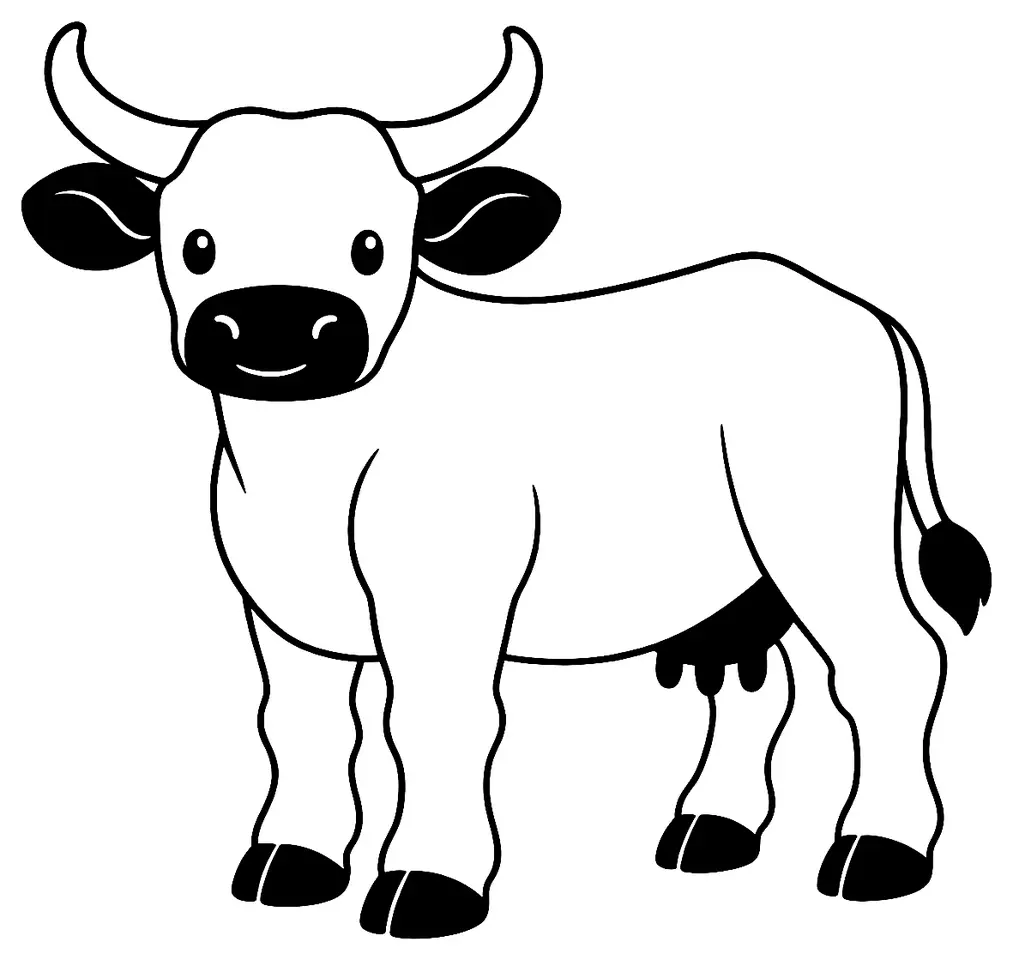 Coloriage de Vaynol : dessin au trait noir à colorier