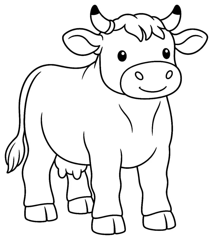 Coloriage de Vogelsberger : dessin au trait noir à colorier
