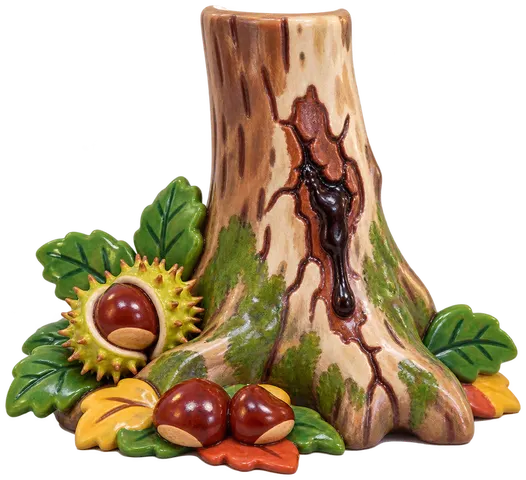 Encre du châtaignier, figurine en faïence de FermeVallée