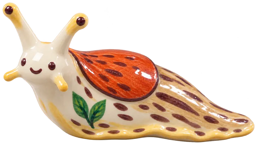Limace, figurine en faïence de FermeVallée