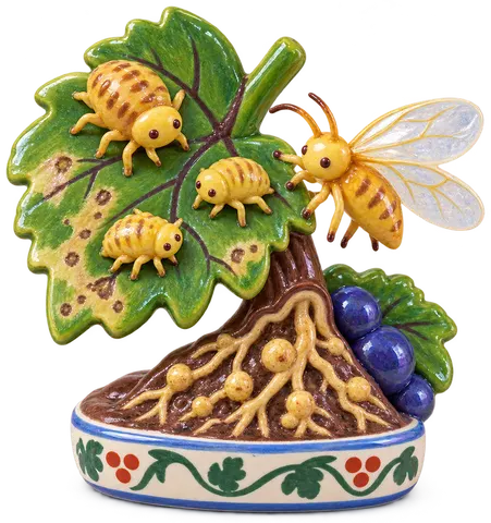 Phylloxéra, figurine en faïence de FermeVallée