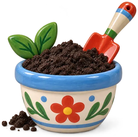 Un tas de compost, entre matières brunes et vertes