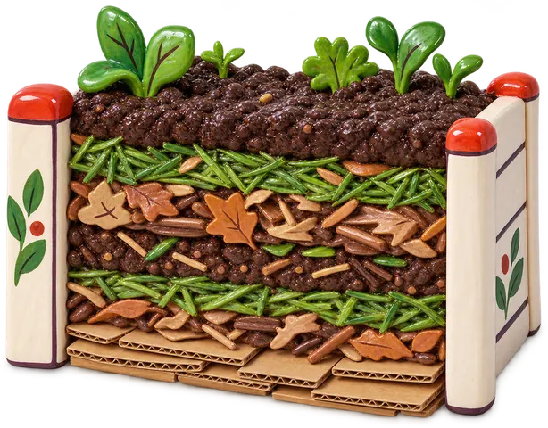 Culture en lasagnes, figurine en faïence de FermeVallée