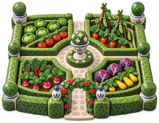 Potager, figurine en faïence de FermeVallée