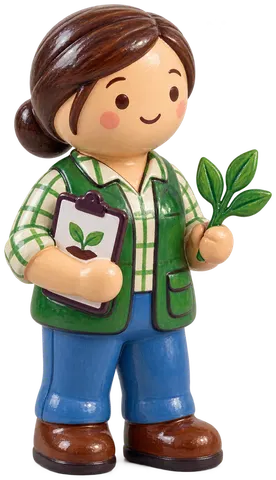 Conseiller agricole, figurine en faïence de FermeVallée