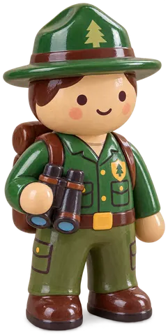 Garde forestier, figurine en faïence de FermeVallée