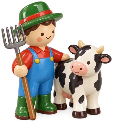Vacher, figurine en faïence de FermeVallée
