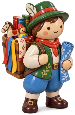 Colporteur, figurine en faïence de FermeVallée