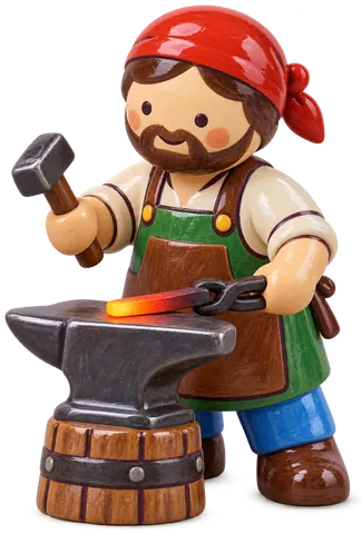 Forgeron, figurine en faïence de FermeVallée