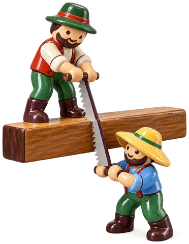 Scieur de long, figurine en faïence de FermeVallée