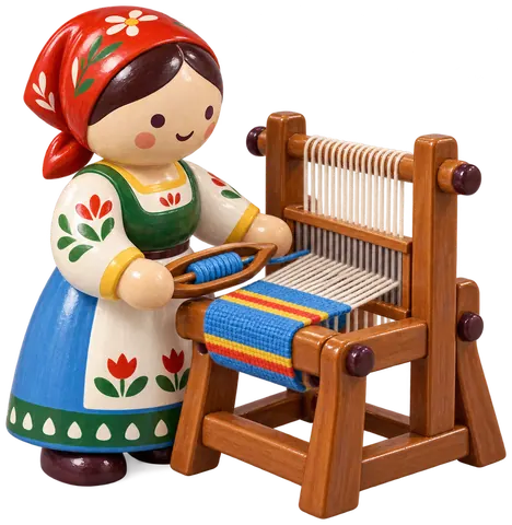 Tisserand, figurine en faïence de FermeVallée