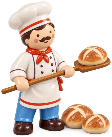 Boulanger, figurine de la ferme