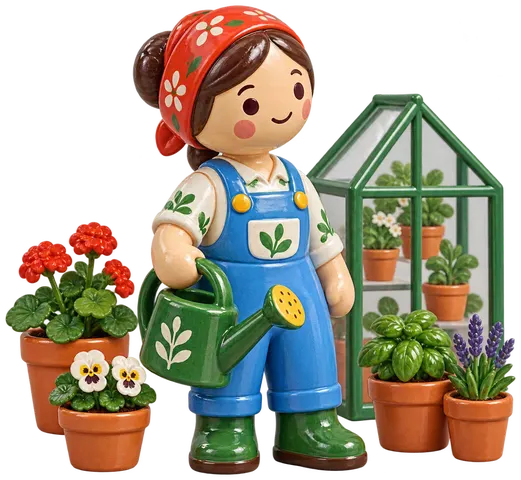 Horticulteur, figurine de la ferme