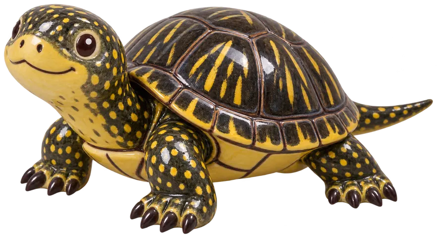 Cistude d’Europe, figurine en faïence de FermeVallée