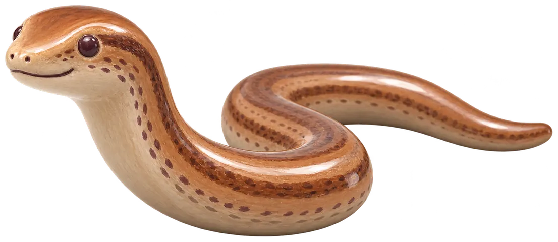 Orvet fragile, figurine en faïence de FermeVallée