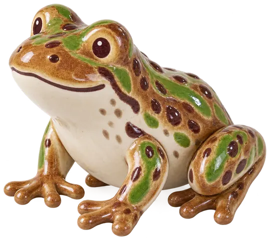 Pélodyte ponctué, figurine en faïence de FermeVallée