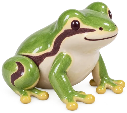 Rainette verte, figurine en faïence de FermeVallée