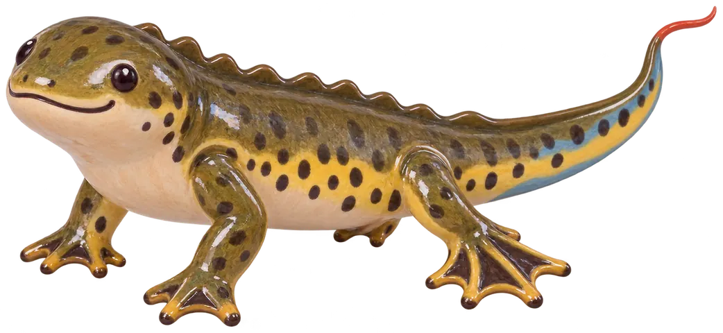 Triton palmé, figurine en faïence de FermeVallée