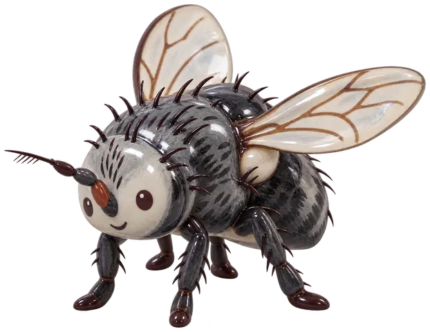 Mouche tachinaire, figurine en faïence de FermeVallée