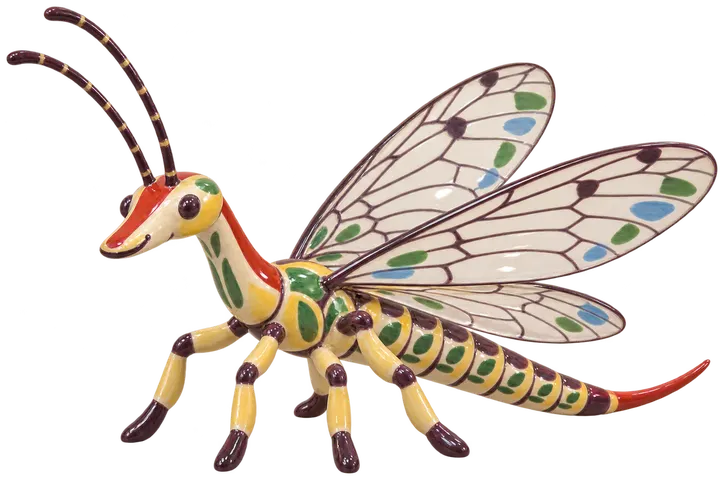 Raphidie, figurine en faïence de FermeVallée