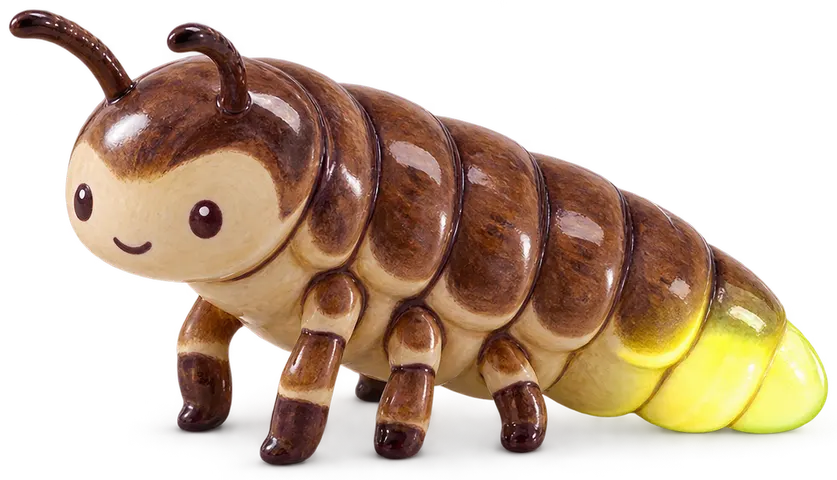 Ver luisant, figurine en faïence de FermeVallée