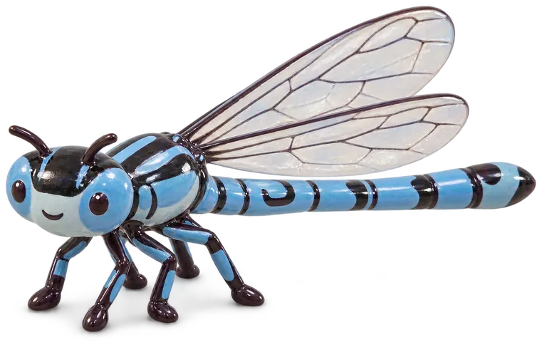Agrion jouvencelle, figurine en faïence de FermeVallée