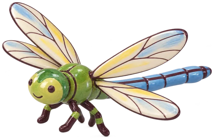 Anax empereur, figurine en faïence de FermeVallée
