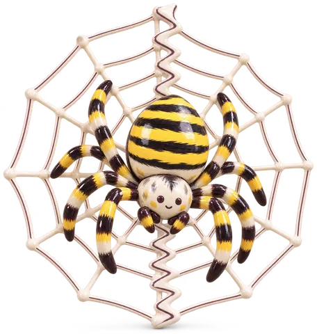 Argiope frelon, figurine en faïence de FermeVallée