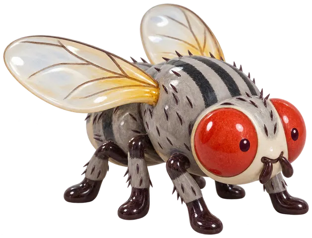 Mouche domestique, figurine en faïence de FermeVallée