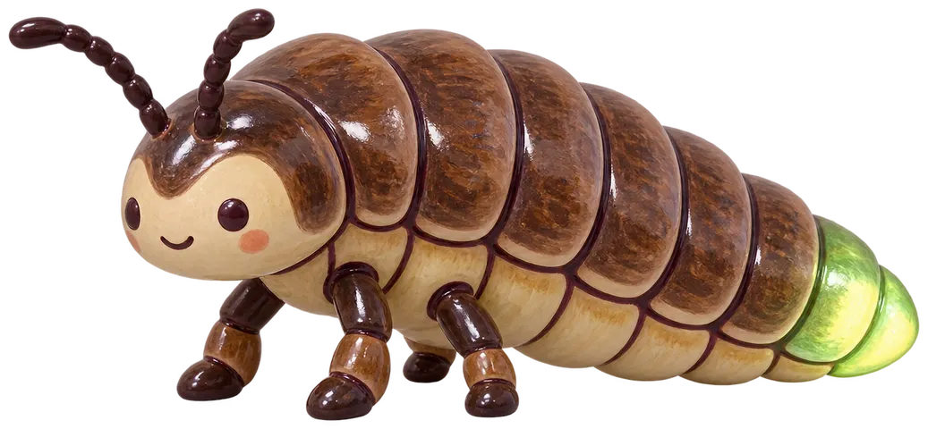 Ver luisant, figurine en faïence de FermeVallée