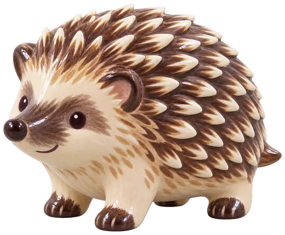 Hérisson d’Europe, figurine en faïence de FermeVallée