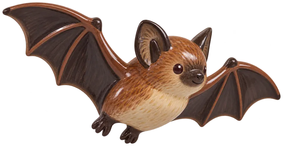 Pipistrelle commune, figurine en faïence de FermeVallée