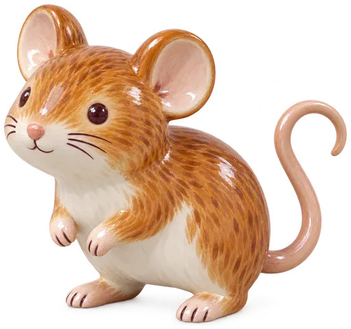Rat des moissons, figurine en faïence de FermeVallée