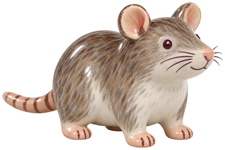 Rat surmulot, figurine en faïence de FermeVallée