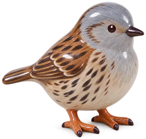 Accenteur mouchet, figurine en faïence de FermeVallée