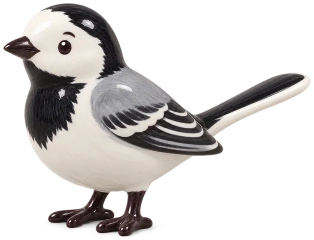 Bergeronnette grise, figurine en faïence de FermeVallée