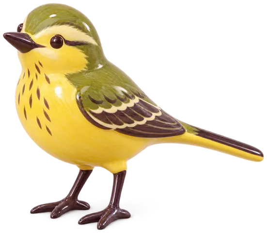 Bergeronnette printanière, figurine en faïence de FermeVallée