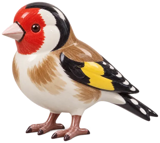 Chardonneret élégant, figurine en faïence de FermeVallée