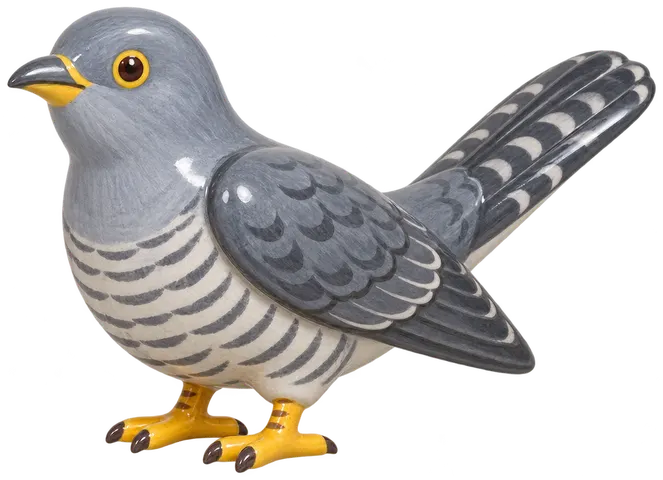 Coucou gris, figurine en faïence de FermeVallée