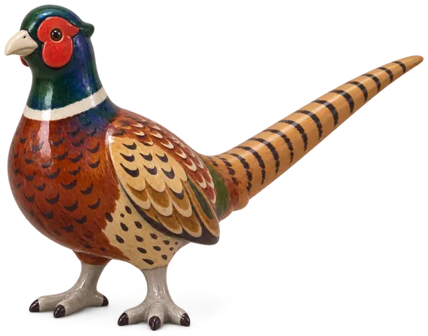 Faisan de Colchide, figurine en faïence de FermeVallée